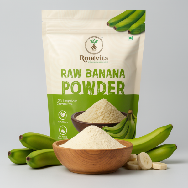 Rootvita Banana Powder packaging