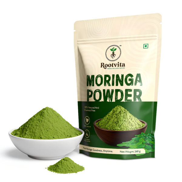 Rootvita Moringa Powder packaging